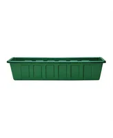 Novelty Polypro Plastic Hunter Green Flower Box Planter Liner, 36 Inch