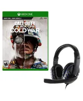 Call of Duty: Black Ops Cold War Standard Edition Game with Universal Headset for Xbox Series X