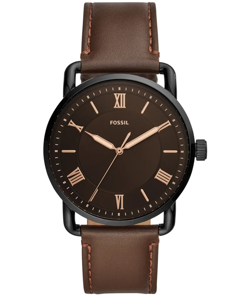 Fossil Men's Copeland Brown Leather Strap Watch 42mm