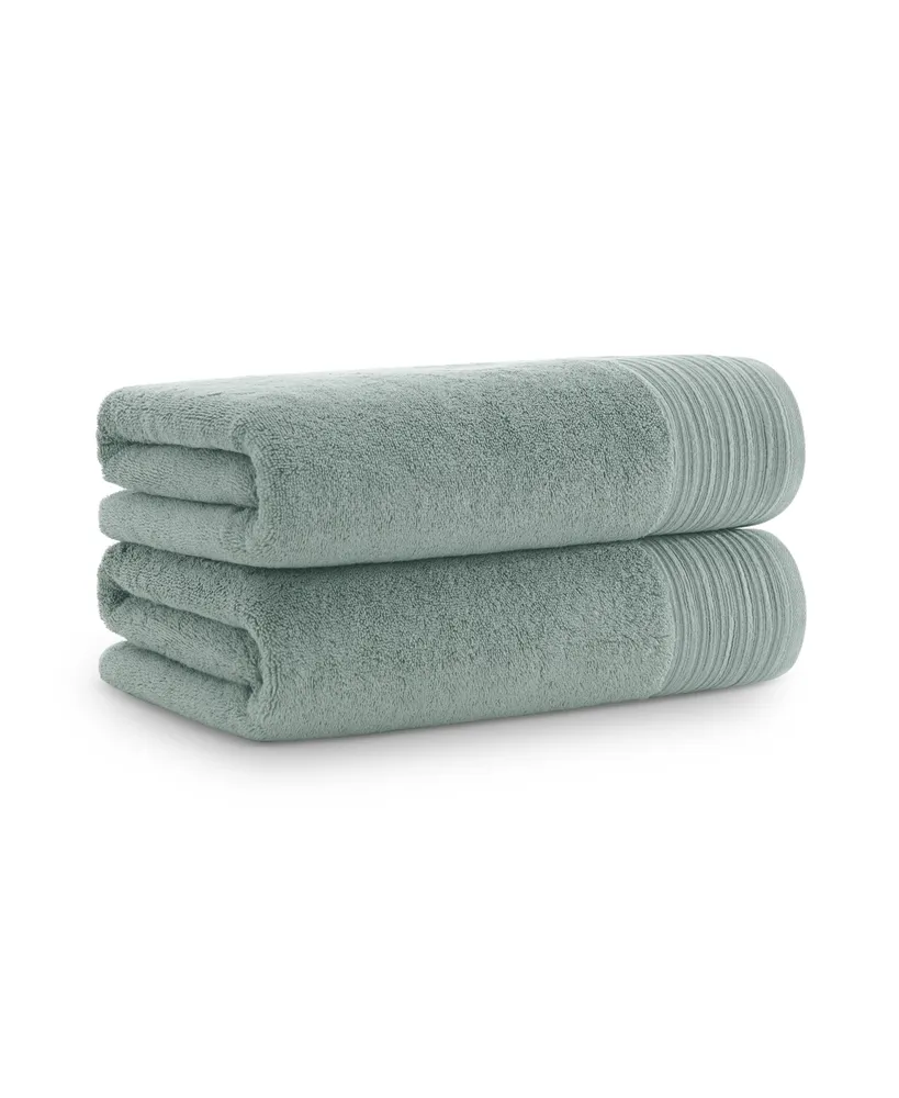 Aston and Arden Anatolia Turkish Bath Towels (2 Pack), 30x60, 600 Gsm, Woven Linen-Inspired Dobby, Ring Spun Combed Cotton, Low Twist