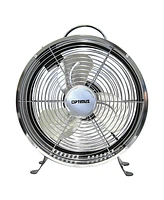 Optimus 10 Inch 2 Speed 50 Watt Portable Retro Drum Fan