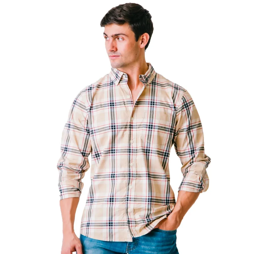 Hope & Henry Men's Organic Poplin Button Down Shirt