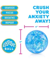 Power Your Fun Arggh Glitter Stress Ball for Adults and Kids - Blue