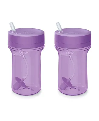 Nuk Everlast Leakproof Weighted Straw Cup, 10 oz, 2 Pack