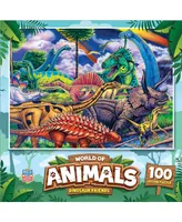 Masterpieces World of Animals Dinosaur Friends 100 Piece Jigsaw Puzzle