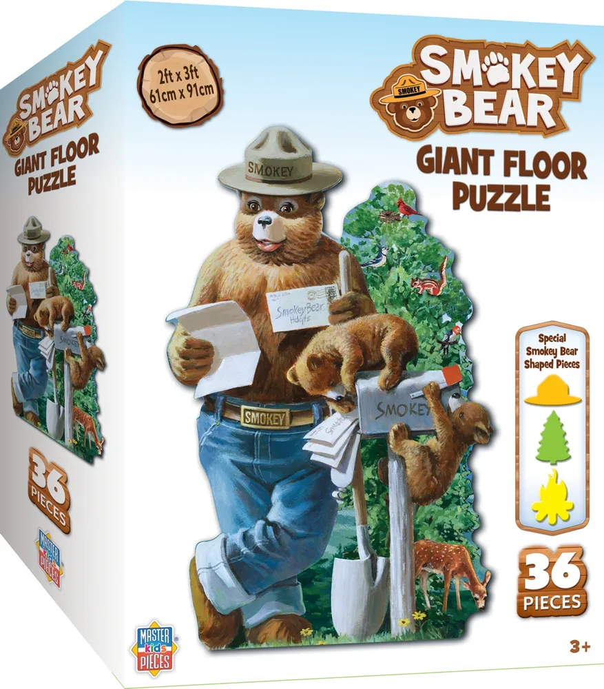 Masterpieces Smokey Bear 36 Piece Floor Jigsaw Puzzle for Kids