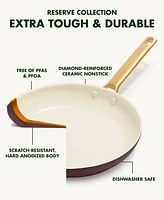 GreenPan Reserve Padova Healthy Ceramic 10" & 12" Nonstick Frypans, Set of 2