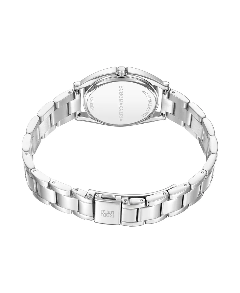 Bcbgmaxazria Women's Dress Silver-Tone Stainless Steel Bracelet Watch 33.8mm