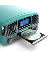 Trexonic Retro Wireless Bluetooth Record and Cd Player