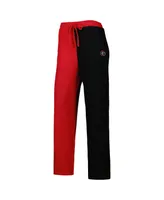 Women's ZooZatz Red, Black Georgia Bulldogs Colorblock Cozy Tri-Blend Lounge Pants
