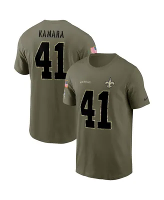 Men's Nike Alvin Kamara White New Orleans Saints Player Name & Number T-Shirt Size: Small