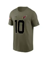 Men's Nike DeAndre Hopkins Olive Arizona Cardinals 2022 Salute To Service Name and Number T-shirt