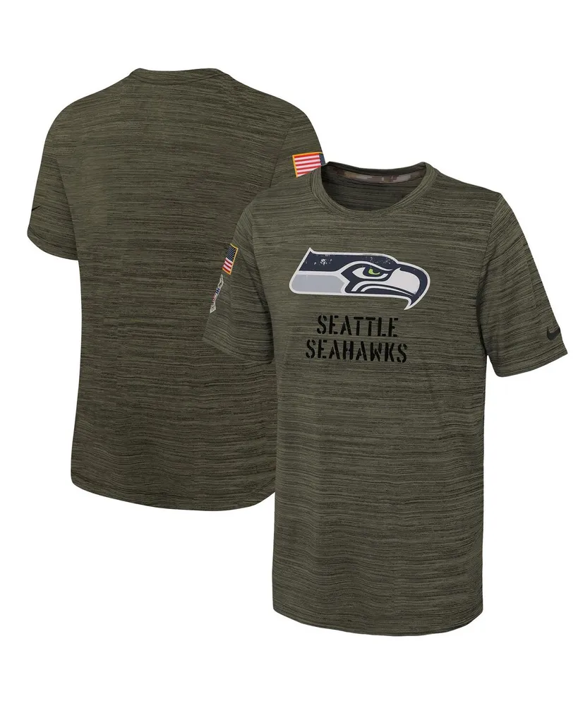 Nike NFL Seattle Seahawks Shirt Salute To Service Military Ribbon Large