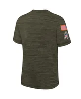 Big Boys Nike Olive Los Angeles Chargers 2022 Salute To Service Velocity T-shirt