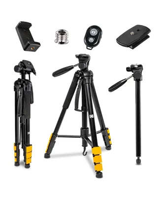 Kodak PhotoGear 2-in-1 Tripod & Monopod w/Remote, Lightweight 70”