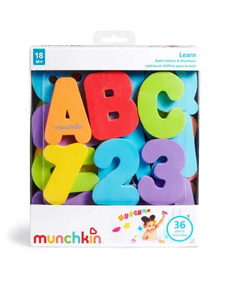 Munchkin 36 Bath Letters and Numbers Toddler Bath Toy - Assorted Pre