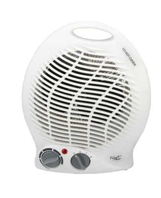 Vie Air Compact Portable 2-Setting White Home Fan Heater