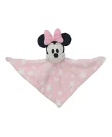 Lambs Ivy Disney Baby Minnie Mouse Pink Stars Security Blanket/Lovey