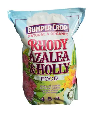 Bumper Crop Organic Rhody, Azalea & Holly Food 4-5-2, 12lb Bag