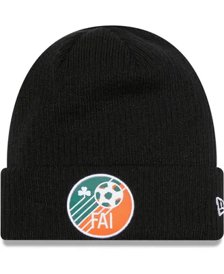 Men's New Era Black Ireland National Team Retro Cuffed Knit Hat