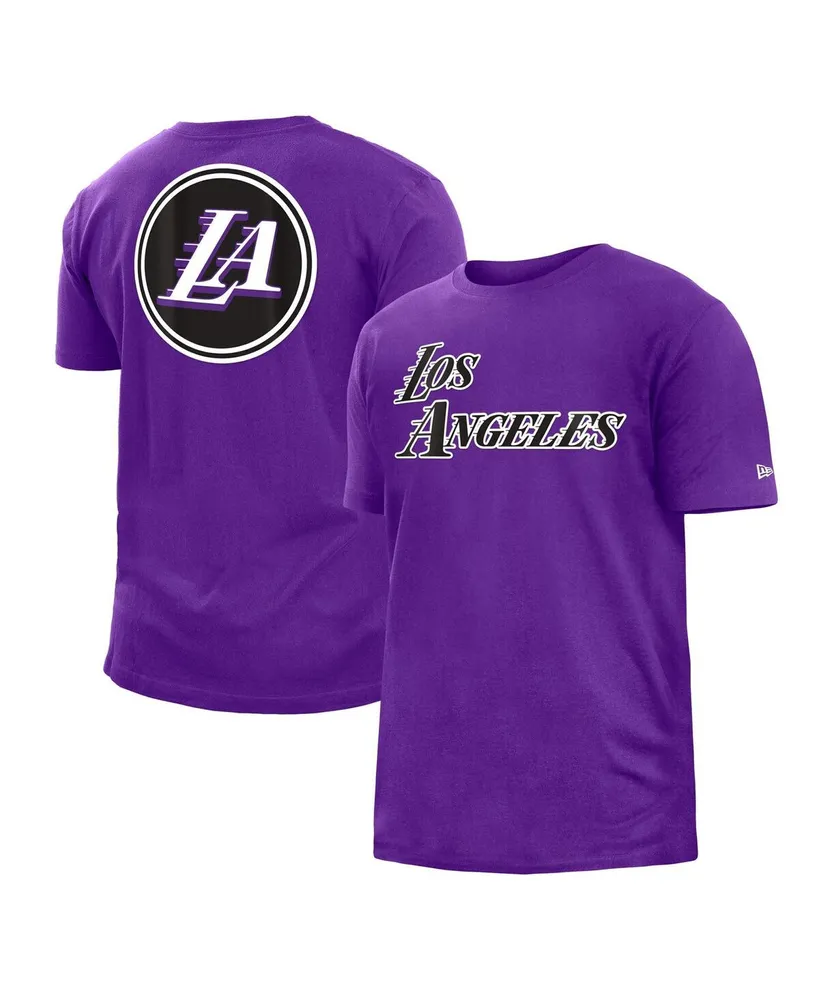 Men's New Era Purple Los Angeles Lakers 2022/23 City Edition Big and Tall T-shirt