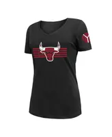 Women's New Era Black Chicago Bulls 2022/23 City Edition V-Neck T-shirt