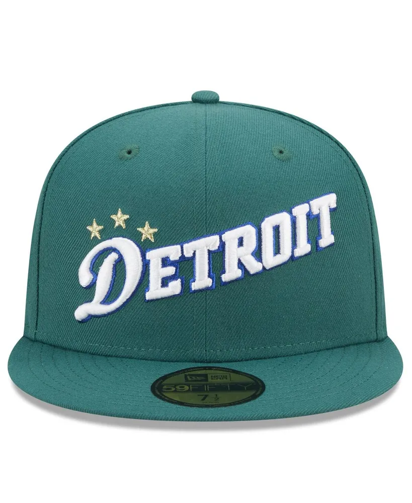 Men's New Era Green Detroit Pistons 2022/23 City Edition Official 59FIFTY Fitted Hat