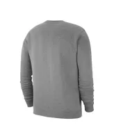 Men's Nike Heather Gray Canada Soccer Fleece Pullover Sweatshirt