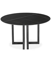 Emila 54" Round Sintered Stone Mix and Match Dining Table, Created for Macy's