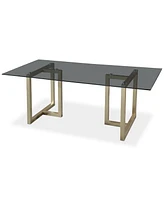 Emila 78" Rectangle Glass Mix and Match Dining Table, Created for Macy's