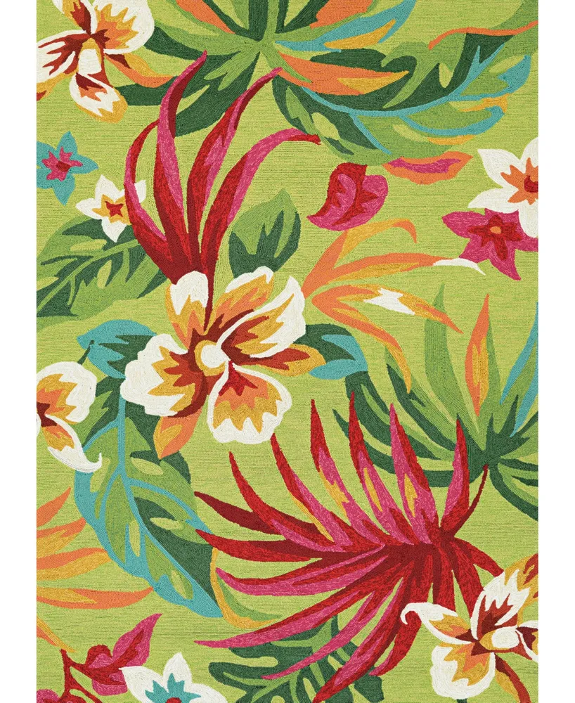 Couristan Covington Summer Laila Floral Hooked Round Area Rug