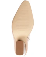 Journee Signature Women's Hydra Angular Stacked Heel Booties