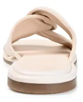 Journee Signature Women's Kanndice Twisted Slip-On Sandals