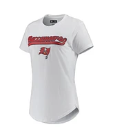 Women's Concepts Sport White, Charcoal Tampa Bay Buccaneers Sonata T-shirt and Leggings Sleep Set