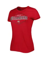 Women's Concepts Sport Red, Pewter Tampa Bay Buccaneers Badge T-shirt and Pants Sleep Set