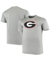 Men's Nike Heathered Charcoal Georgia Bulldogs Big and Tall Legend Primary Logo Performance T-shirt