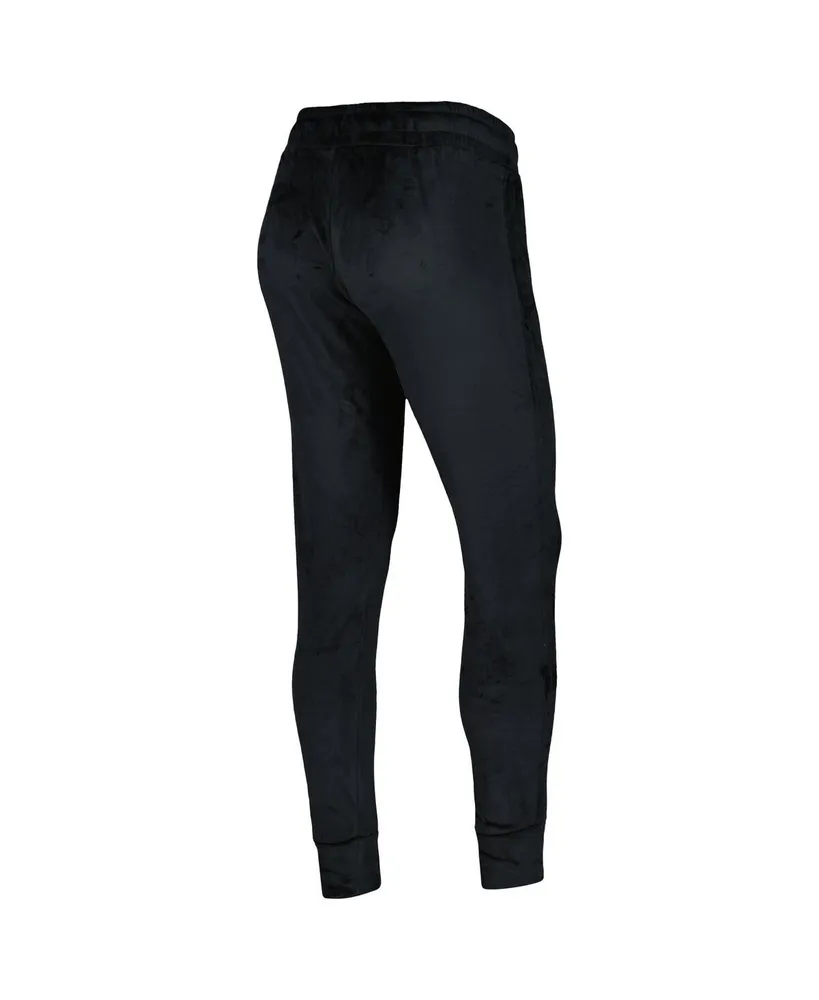 Women's Concepts Sport Black Lafc Intermission Velour Cuffed Pants