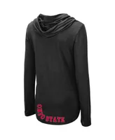 Women's Colosseum Black Ohio State Buckeyes My Lover Hoodie Long Sleeve T-shirt