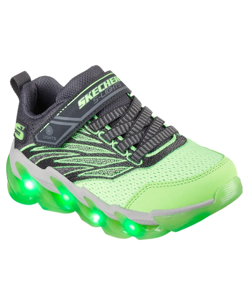 Skechers Little Boys S Lights- Mega Surge Stay-Put Closure Light-Up Casual Sneakers from Finish Line | Plaza Las Americas