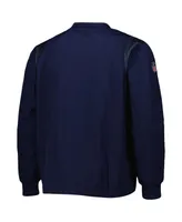 Men's Nike Navy, Silver Dallas Cowboys Sideline Team Id Reversible Pullover Windshirt