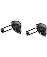 Philipp Plein Black-Tone Ip Stainless Steel 3D $kull Cuff Links