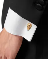 Philipp Plein Gold-Tone Ip Stainless Steel 3D $kull Cuff Links