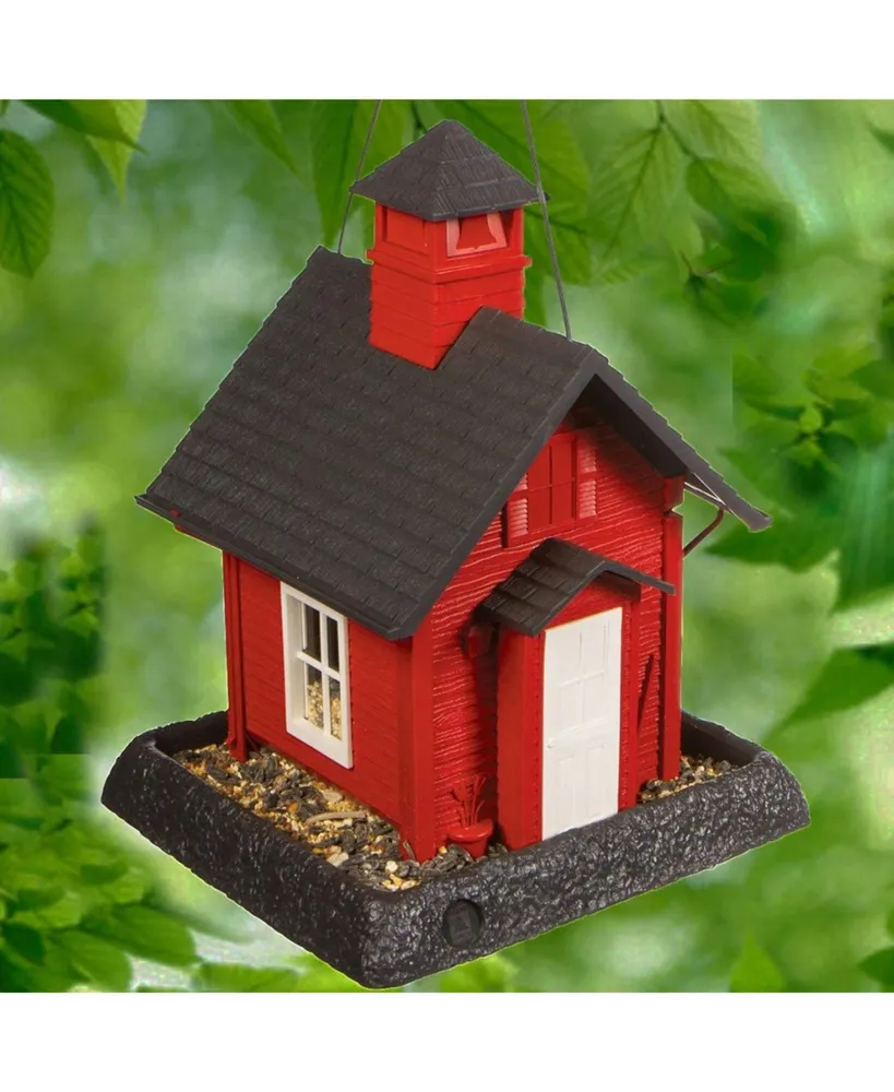 North States Village Collection School House Squirrel Proof Birdfeeder