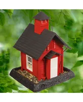 North States Village Collection School House Squirrel Proof Birdfeeder