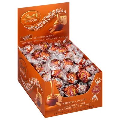 Lindt - Almond Butter Milk Chocolate Truffles - Case of 60