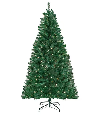 Acacia Pre-lit Christmas Tree with 300 Clear Incandescent or Multicolor Lights, 6'