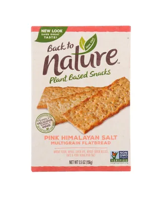 Back To Nature Multigrain Flatbread - Pink Himalayan Salt - Case of 6 - 5.5 oz