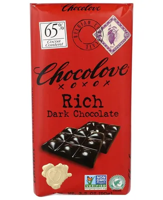 Chocolove - Bar Dark Choco Mint Cream Fill - Case of 10-3.2 Oz