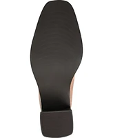 Journee Signature Women's Stylla Stretch Vamp Block Heel Shooties