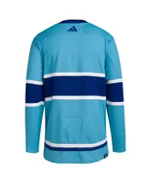 Men's adidas Light Blue Montreal Canadiens Reverse Retro 2.0 Authentic Blank Jersey